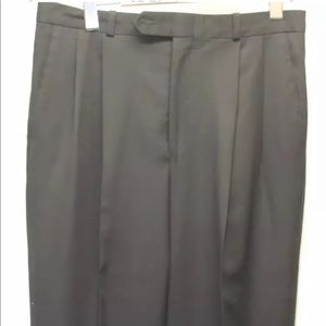 Jones New York  Vintage Men Black Dress Pants Made in Canada 32X42 Formal